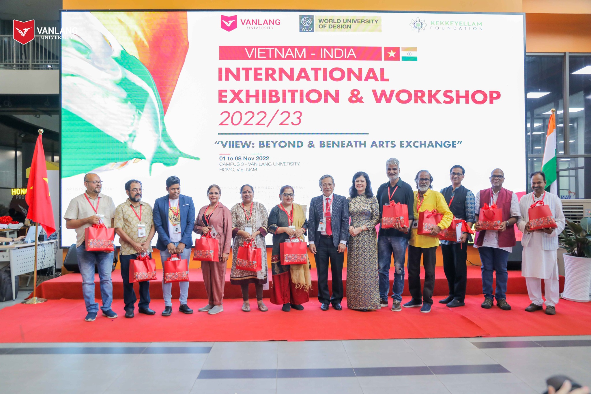 THE CLOSING CEREMONY OF THE VIETNAM - INDIA ART CAMP IN 2022 AND THE OPENING CEREMONY OF THE ART EXHIBITION WITH THE THEME “BEYOND AND BENEATH ARTS EXCHANGE"